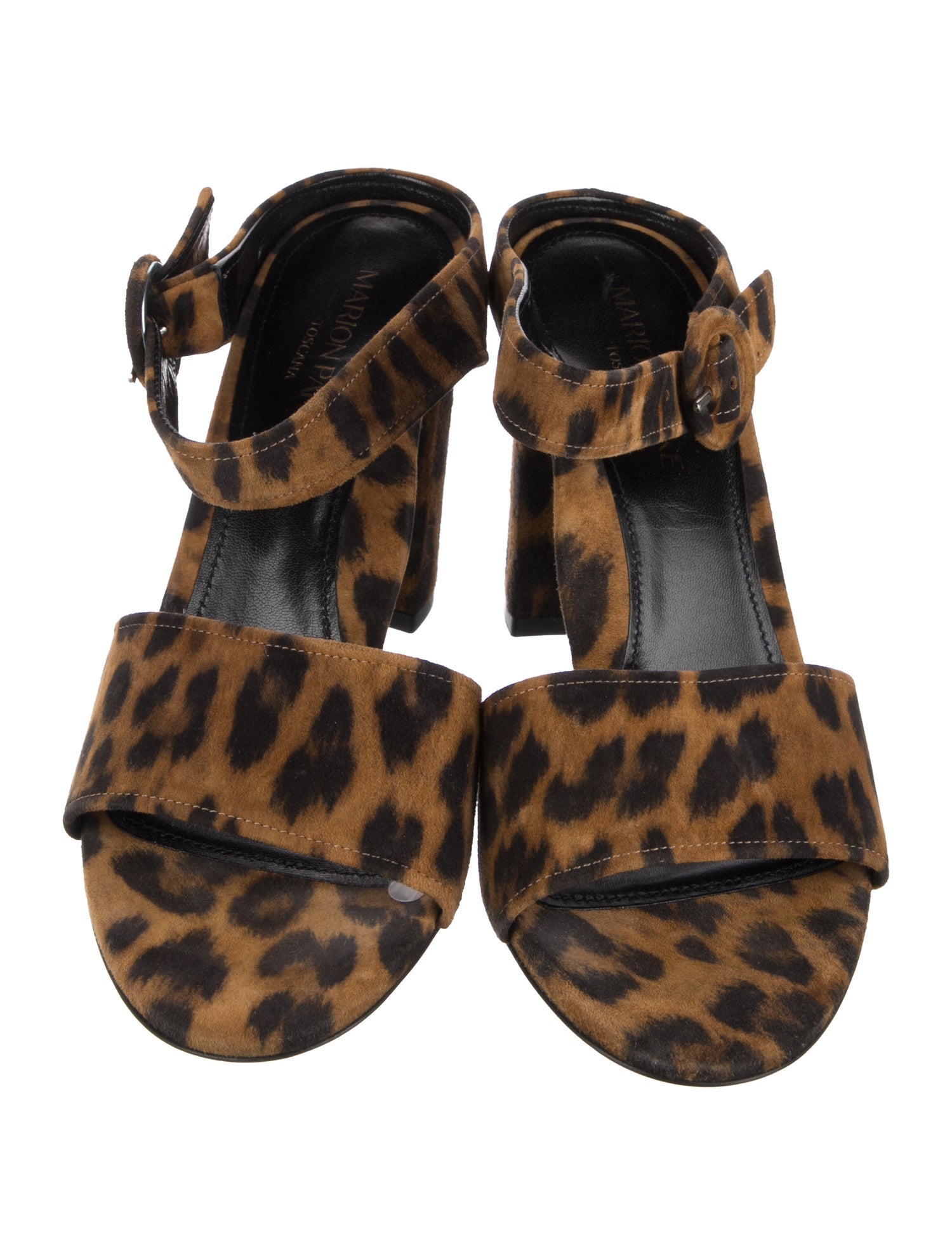 Marion Parke Suede Animal Print Slides